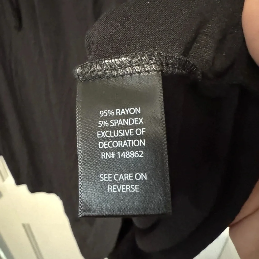 Torrid Super Soft Lace Trim Tie Front Top Black Size 3 (3X) NWT - Picture 5 of 8